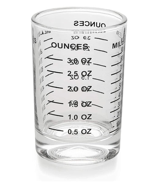 Shot Glass Measure Cup - Acrylic- Incremental Measurements - 1 oz. - 6 —  CHIMIYA