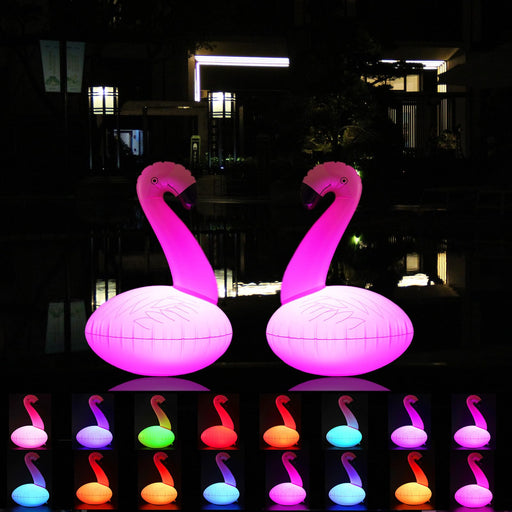 Rukars Flamingo Solar Lights That Float, 1 PCS Floating Pool