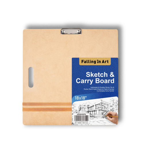 Artists Sketch Board with Double Clips for Art Classroom, Studio