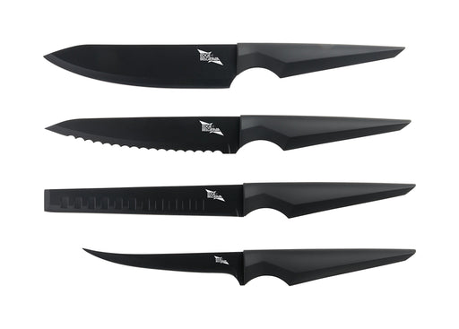 nuovva Sharp Kitchen Knife Set – 3pcs Black Kitchen Knives – Stainless —  CHIMIYA