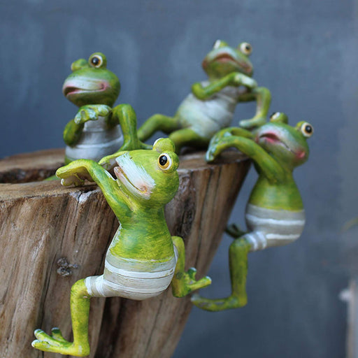 BESPORTBLE Frog Statue Mini Animal Sculpture Indoor Outdoor Decor