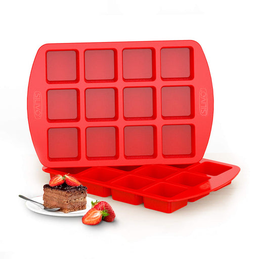 SUJUDE Brownie Pan with Dividers Nonstick Brownie Pans and Cutters, Make 18  Pre-cut Brownies at Once Perfect Individual Brownie Baking Pan All Edge