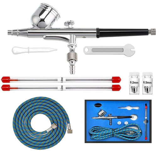 Multi-Purpose Airbrush Air Compressor Kit Dual  