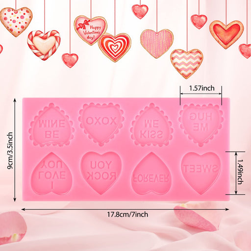 1pc Breakable Heart Mold Set for Chocolate, Heart Silicone Molds with  Hammers and Dropper, Letter Mold and Number Chocolate Molds for Valentine  Candy Making