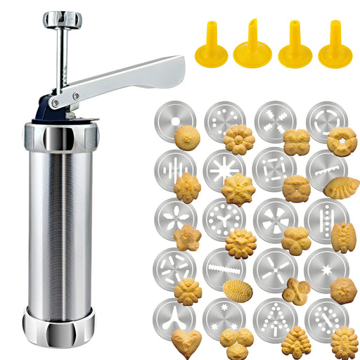 Cookie Press Gun Kit for DIY Biscuit Maker and Decoration with 12 Cook —  CHIMIYA