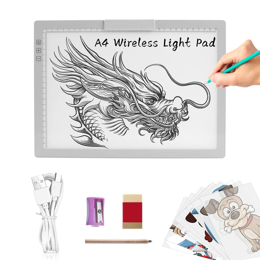 Rechargeable A4 LED Light Box, Innovative Stand and Top Clip, iVAOOZE  Wireless Light Pad for Cricut Vinyl, Weeding Tools, Diamond Painting,  Drawing Crafting Light Board for Tracing, Sketching, HTV - Yahoo Shopping