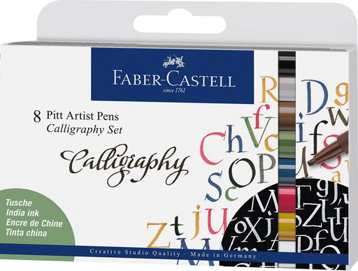 Faber-Castell® PITT® 8 Piece Black Artist Pen Set