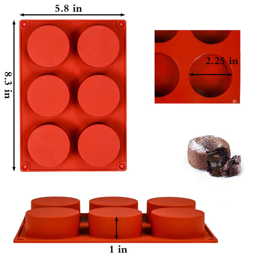 Silicone Oreo Cookie Mold, Walfos Round Cylinder Chocolate Covered