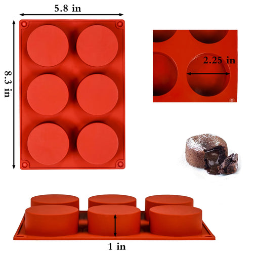 2 inch Chocolate Covered Oreo Molds Silicone - Set of 2-24 Cup SILIVO  Chocolate Cookie Molds for Baking, Round Silicone Molds for Sandwich