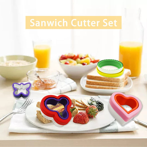 SAVOYCHEF Sandwich Cutter and Sealer - Decruster Sandwich Maker - Cut and Seal - Great for Lunchbox and Bento Box - Boys and Girls Kids Lunch - Sandwi