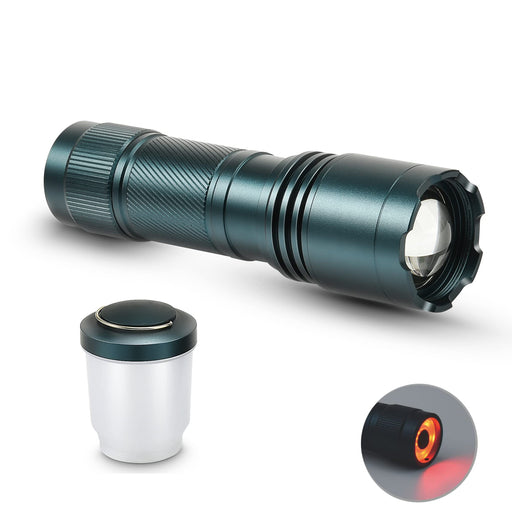 Led Emergency Handheld Flashlight Adjustable Focus Water - Temu