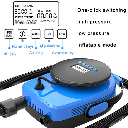 SereneLife 16PSI High Pressure SUP Air Pump - Intelligent Dual Stage I —  CHIMIYA