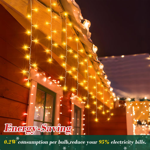 960 Led 100Ft Christmas Lights Plug In 8 Modes With Timer Dimmable