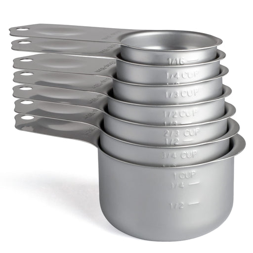 Magnetic Measuring Cups Set, 7 Pieces 18/8 Stainless Steel Stackable N —  CHIMIYA