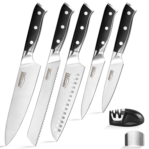 Svensbjerg Kitchen Knife Set, Chef-Knife-Set, Set of Cooking-Knives  Professional | Stainless Steel Cutlery, Sharp, German Brand, High-End |  SB-KS201