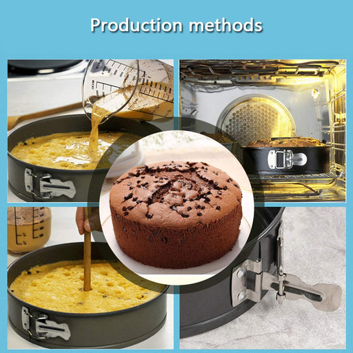 E-Gtong 7 Inch Springform Cake Pan, Stainless Steel Springform Pans,  Leakproof & Nonstick Cheesecake Pan with Removable Bottom, Round Spring  Form Cake