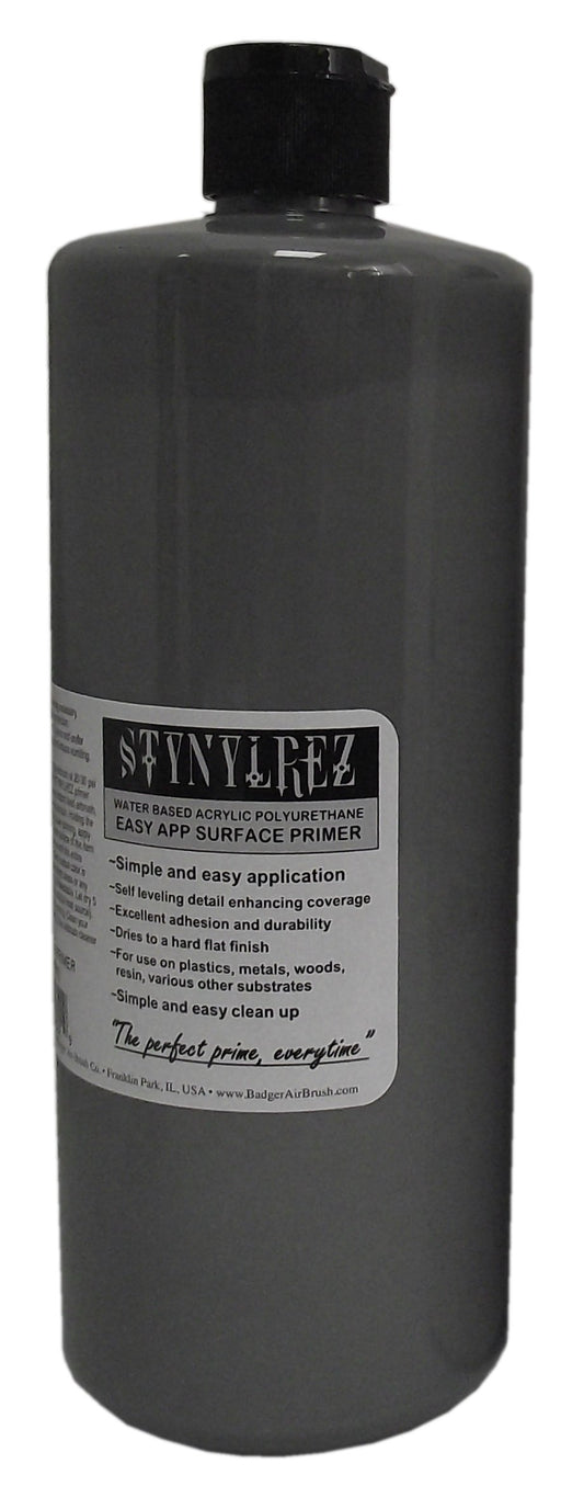 BADGER Stynylrez SNR-416 Airbrush Primer 6 Tone Pack 4Oz. / 120Ml White,  Gray, Black, Red Brown, Olive Green, Neutral, 4 Fl Oz (Pack of 1), 24 Ounce