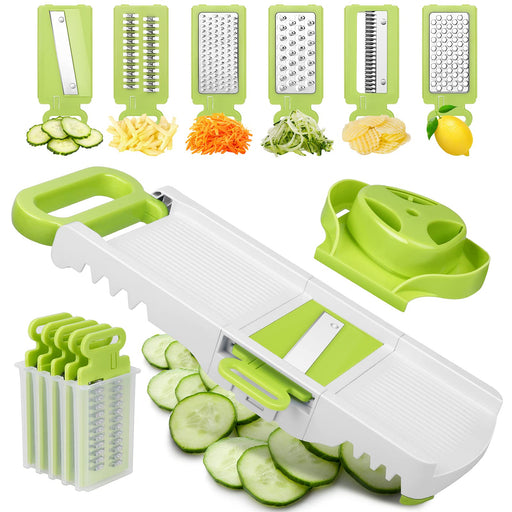 WELTONHM Mandoline Food Slicer, Adjustable Mandoline Slicer for Kitchen,  Stainless Steel Mandolin Vegetable Chopper for Potato, Vegetable Slicer