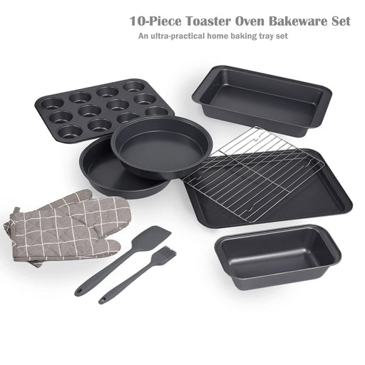 KITESSENSU Baking Pans Sets, Nonstick Bakeware Set 7-Piece with