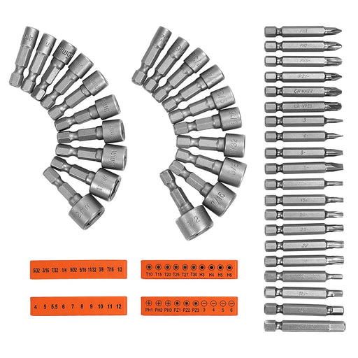 ENERTWIST Drill Bit Set, 112-Pieces 1/4 Hex Shank Impact Driver