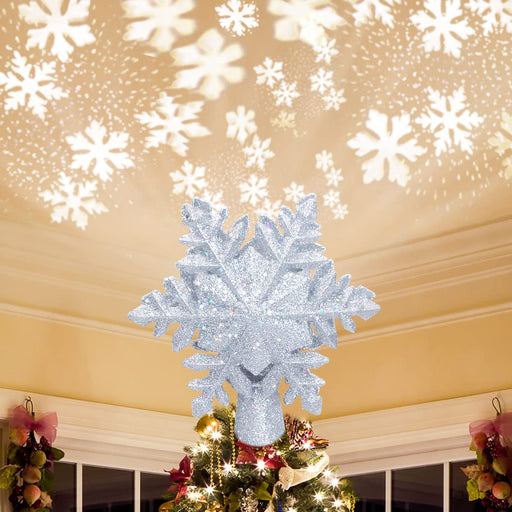 Luxspire Christmas Tree Topper Star, 3D Lighted Tree Topper