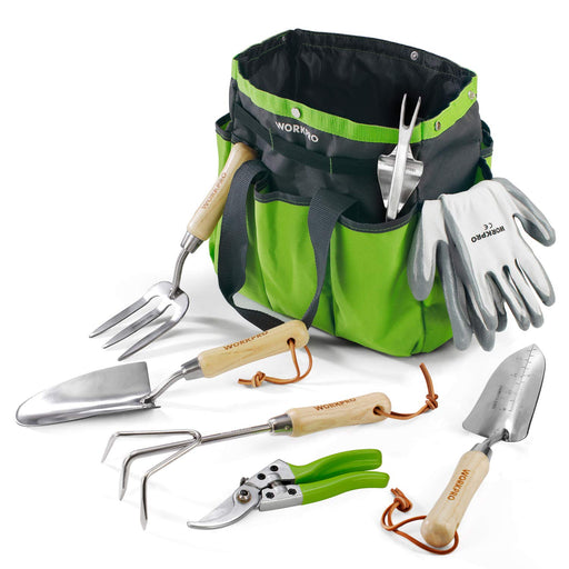  UKOKE Garden Tool Set, 12 Piece Aluminum Hand Tool Kit, Garden  Canvas Apron with Storage Pocket, Outdoor Tool, Heavy Duty Gardening Work  Set with Ergonomic Handle, Gardening Tools for women