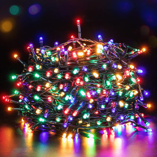 Christmas Lights Outdoor 352LED 11.5FT,Multicolor Tree Light with Plug in  Remote