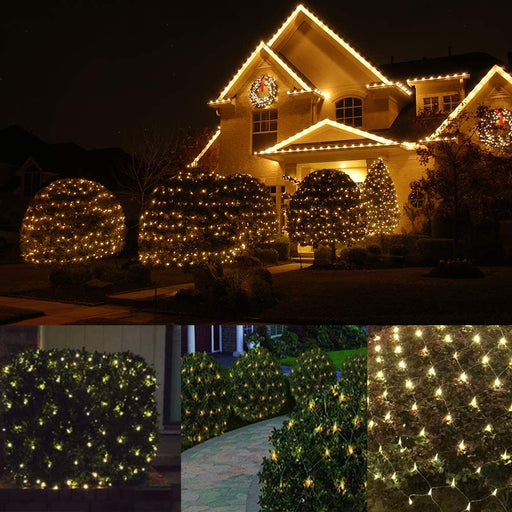 Rgb Net Lights, Christmas Color Changing Outdoor Led Mesh Lights