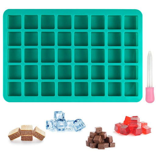 DIFENLUN Silicone Caramel Candy Molds, 2 Pack 40-Cavity Square Hard Candy  Mold for Chocolate Truffles Gummy Jelly Truffles Pralines Caramels, Ice  Cube