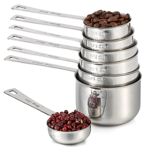  Measuring Cups,Stainless Steel Measuring Cup Food