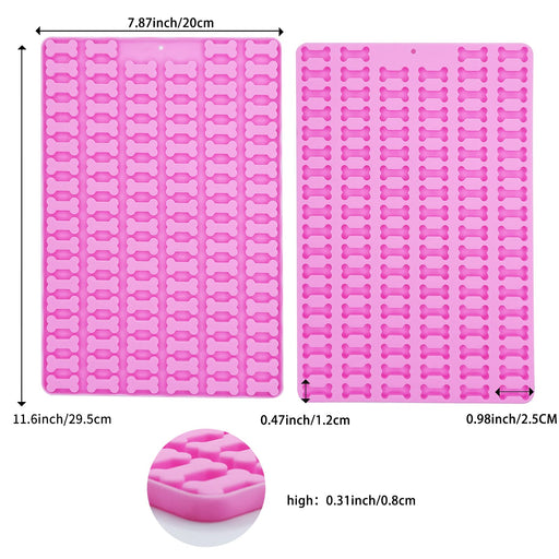 Bongpuda 2 Pack 468-Cavity Mini Round Silicone Molds - Chocolate