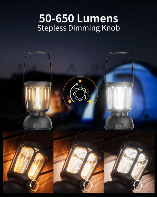 LED Camping Lantern Rechargeable, AYL Camping Flashlight 8 Light Modes —  CHIMIYA