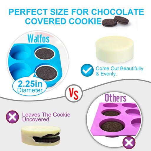 Oreo Mold - 3 Pack, 6 Cylinders Each - Cookie Molds Perfect for Plain —  CHIMIYA