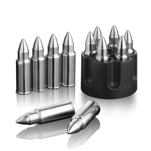 Zwin Extra Large Silver Bullets Whiskey Stones Set for Drink, 6Pcs Whi —  CHIMIYA