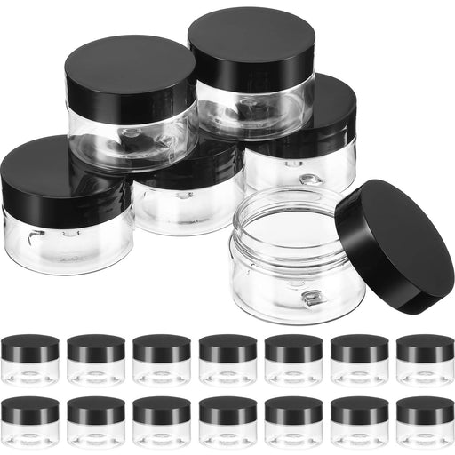 36 Pack 4 OZ Jars Round Clear Cosmetic Container with Lids, Eternal Moment  Plastic Slime Jars for Lotion, Cream, Ointments, Makeup, Eye shadow