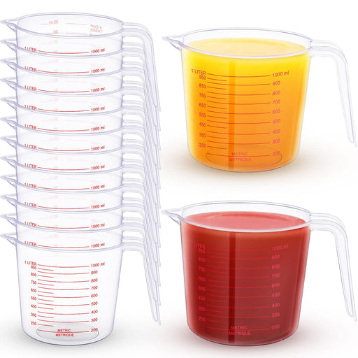 HOME-X Big Number Clear Plastic Measuring Cup with Handle and Pour Spo —  CHIMIYA