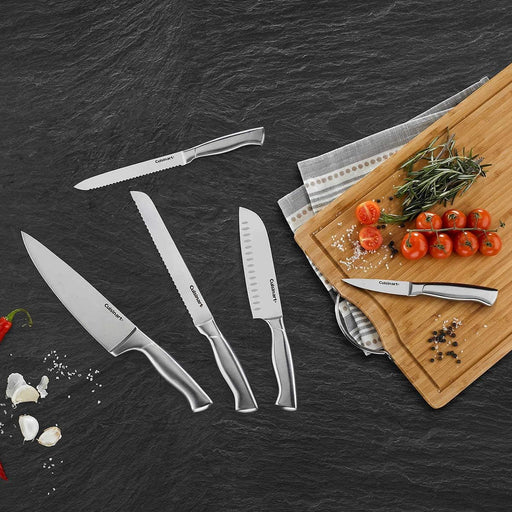 Cuisinart Advantage 6-Piece Ceramic Coated Serrated Steak Knife Set, White  C55-6PCSW