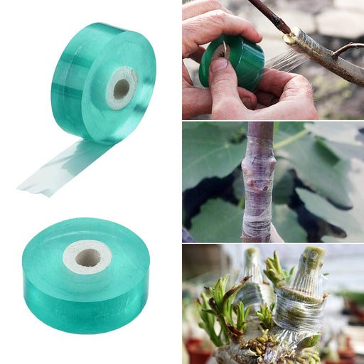 TELENT OUTDOORS Stretch Tie Tape, 1” Wide 200FT Reusable Garden Plant Ties  Green Tapes for Plants, Thick Garden Vinyl Stake Ribbon for Branches