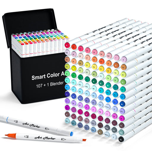 iMissiu Alcohol Brush Markers, 60 Colors Art Markers Dual Tip