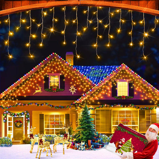 960 Led 100Ft Christmas Lights Plug In 8 Modes With Timer Dimmable