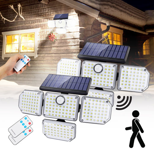 Solar Lights Outdoor, YBING 4 Pack Solar Powered Outdoor Lights