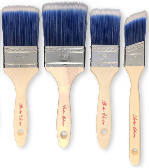 Bates- Paint Brushes- 2 Pack, Premium Paintbrush, Treated Wood Handle,  Paint Brush, Paint Brushes Set, Professional Brush Set, House Paint Brush,  Trim