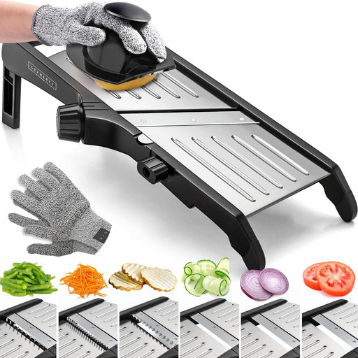 Masthome Professional Mandoline Slicer Stainless Steel Adjustable