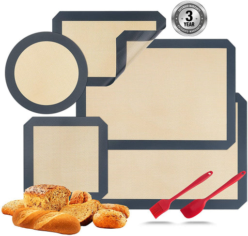 Gorilla Grip Non Stick Silicone Baking Mat Sheet, 2 Pack, Reusable Cookie  Sheets Liner, Heat Resistant, No Oil Greasing Needed, Kitchen Oven