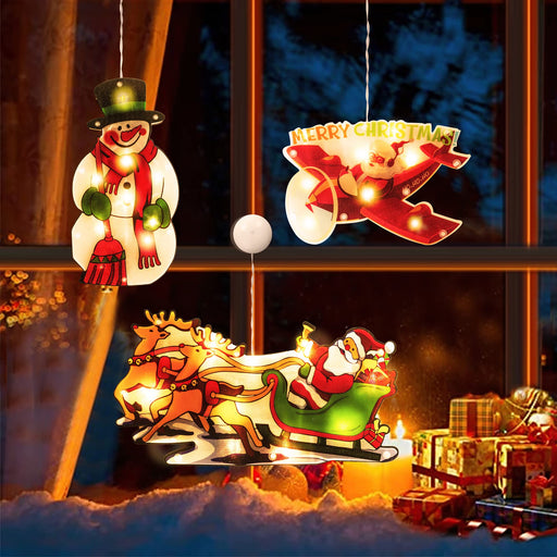 Winter Decorations for Home, YEAHOME 3 Pcs Prelit Snowman Decor