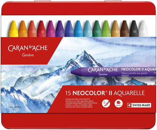 Caran d'Ache Gouache Studio 15 Assorted Colors Set in Metal Tin — CHIMIYA