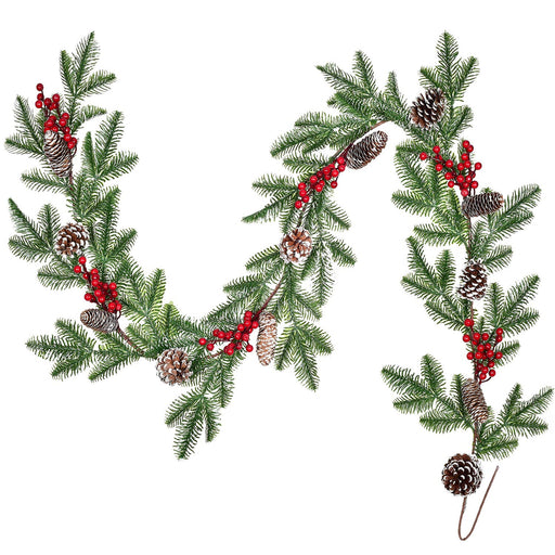 Lvydec 40ft White Tinsel Garland Christmas Tree Decorations, Soft