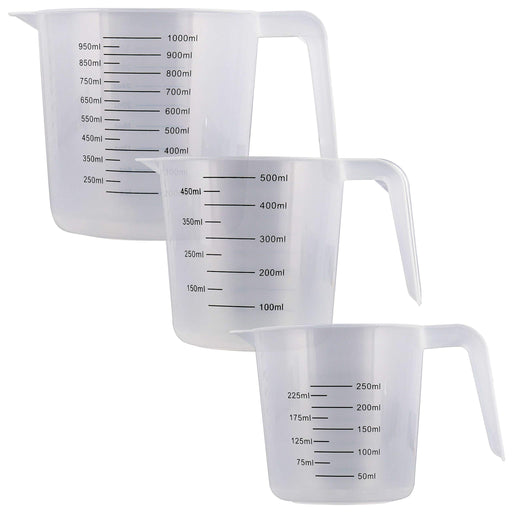 HOME-X Big Number Clear Plastic Measuring Cup with Handle and Pour Spo —  CHIMIYA