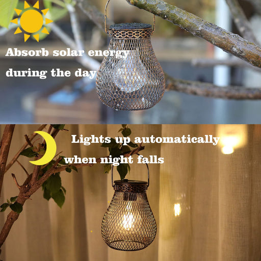 7.5 White Battery Operated Metal Cage Lantern with LED Fairy Lights,  Decorative Table Lamp with Timer Function for Indoor Use