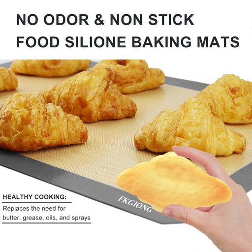 STATINT Non-Stick Silicone Baking Mat, Premium Food Safe - Pack of 2